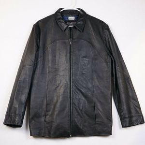 Pelle Studio Wilson Thinsulate Ultra Insulation Leather Jacket Size Large Black